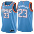 Los Angeles Clippers #23 Louis Williams Authentic Blue NBA Jersey - City Edition