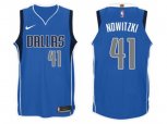 Dallas Mavericks #41 Dirk Nowitzki Jersey 2017-18 New Season Blue Jersey