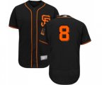 San Francisco Giants #8 Gerardo Parra Black Alternate Flex Base Authentic Collection Baseball Jersey