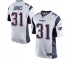 New England Patriots #31 Jonathan Jones Game White Football Jersey