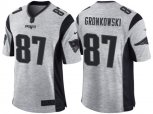 New England Patriots #87 Rob Gronkowski 2016 Gridiron Gray II NFL Limited Jersey