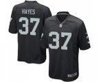 Oakland Raiders #37 Lester Hayes Game Black Team Color Football Jersey