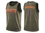 Phoenix Suns #1 Penny Hardaway Green Salute to Service NBA Swingman Jersey