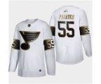 St. Louis Blues #55 Colton Parayko White Golden Edition Limited Stitched Hockey Jersey