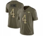 Kansas City Chiefs #4 Chad Henne Limited Olive Camo 2017 Salute to Service Football Jersey