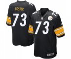 Pittsburgh Steelers #73 Ramon Foster Game Black Team Color Football Jersey