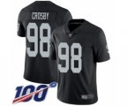 Oakland Raiders #98 Maxx Crosby Black Team Color Vapor Untouchable Limited Player 100th Season Football Jersey