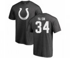 Indianapolis Colts #34 Rock Ya-Sin Ash One Color T-Shirt