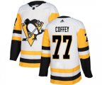 Adidas Pittsburgh Penguins #77 Paul Coffey Authentic White Away NHL Jersey