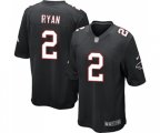 Atlanta Falcons #2 Matt Ryan Game Black Alternate Football Jersey