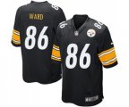 Pittsburgh Steelers #86 Hines Ward Game Black Team Color Football Jersey