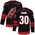 Carolina Hurricanes #30 Cam Ward Premier Black Alternate NHL Jersey