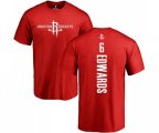 Houston Rockets #6 Vincent Edwards Red Backer T-Shirt