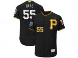 Pittsburgh Pirates #55 Josh Bell Majestic Black 2018 Spring Training Flex Base Player Jersey