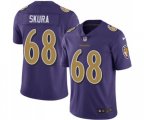 Baltimore Ravens #68 Matt Skura Limited Purple Rush Vapor Untouchable Football Jersey