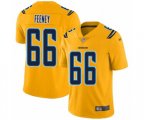 Los Angeles Chargers #66 Dan Feeney Limited Gold Inverted Legend Football Jersey
