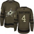 Dallas Stars #4 Craig Hartsburg Premier Green Salute to Service NHL Jersey