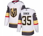 Vegas Golden Knights #35 Oscar Dansk Authentic White Away NHL Jersey