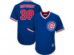 Chicago Cubs #38 Mike Montgomery Replica Royal Blue Cooperstown Cool Base MLB Jersey