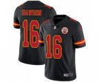 Kansas City Chiefs #16 Len Dawson Limited Black Rush Vapor Untouchable Football Jersey