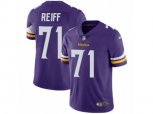Minnesota Vikings #71 Riley Reiff Vapor Untouchable Limited Purple Team Color NFL Jersey