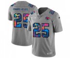 Kansas City Chiefs #25 Clyde Edwards-Helaire Multi-Color 2020 NFL Crucial Catch NFL Jersey Greyheather
