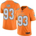 Miami Dolphins #93 Ndamukong Suh Elite Orange Rush Vapor Untouchable NFL Jersey