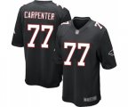 Atlanta Falcons #77 James Carpenter Game Black Alternate Football Jersey