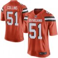Cleveland Browns #51 Jamie Collins Game Orange Alternate NFL Jersey