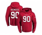 Arizona Cardinals #90 Robert Nkemdiche Red Name & Number Pullover NFL Hoodie