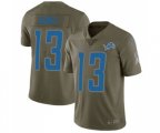 Detroit Lions #13 T.J. Jones Limited Olive 2017 Salute to Service Football Jersey