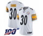 Pittsburgh Steelers #30 James Conner White Vapor Untouchable Limited Player 100th Season Football Jersey