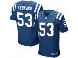 Indianapolis Colts #53 Darius Leonard Royal Blue Team Color Men Stitched NFL Elite Jersey
