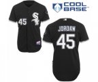Chicago White Sox #45 Michael Jordan Replica Black Alternate Home Cool Base Baseball Jersey