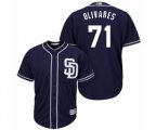 San Diego Padres Edward Olivares Replica Navy Blue Alternate 1 Cool Base Baseball Player Jersey
