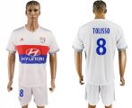 2017-18 Lyon 8 TOLISSO Home Soccer Jersey