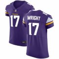 Minnesota Vikings #17 Kendall Wright Purple Team Color Vapor Untouchable Elite Player NFL Jersey