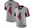 Atlanta Falcons #4 Brett Favre Limited Silver Inverted Legend Football Jersey