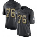 Green Bay Packers #76 Mike Daniels Limited Black 2016 Salute to Service NFL Jersey