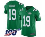 New York Jets #19 Keyshawn Johnson Limited Green Rush Vapor Untouchable 100th Season Football Jersey