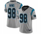 Carolina Panthers #98 Marquis Haynes Silver Inverted Legend Limited Football Jersey