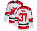 New Jersey Devils #37 Pavel Zacha Premier White Alternate Hockey Jersey