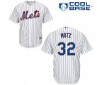 New York Mets #32 Steven Matz Replica White Home Cool Base Baseball Jersey