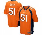 Denver Broncos #51 Todd Davis Game Orange Team Color Football Jersey