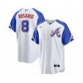 Atlanta Braves #8 Eddie Rosario White 2023 City Connect Cool Base Stitched Jersey