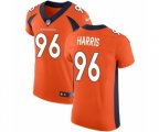 Denver Broncos #96 Shelby Harris Orange Team Color Vapor Untouchable Elite Player Football Jersey