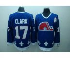Quebec Nordiques #17 Wendel Clark Stitched CCM Throwback blue NHL Jersey