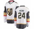 Vegas Golden Knights #24 Jaycob Megna Authentic White Away Fanatics Branded Breakaway Hockey Jersey