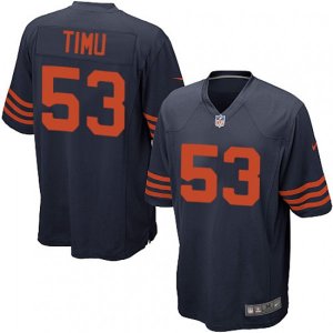 Chicago Bears #53 John Timu Game Navy Blue Alternate NFL Jersey