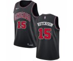Nike Chicago Bulls #15 Chandler Hutchison Authentic Black NBA Jersey Statement Edition